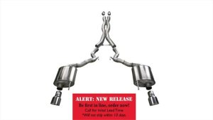 Ford Mustang Performance Exhaust - Dual Rear Exit - CORSA Performance - Cat-Back + X-Pipe Xtreme - Polished - `15-`17